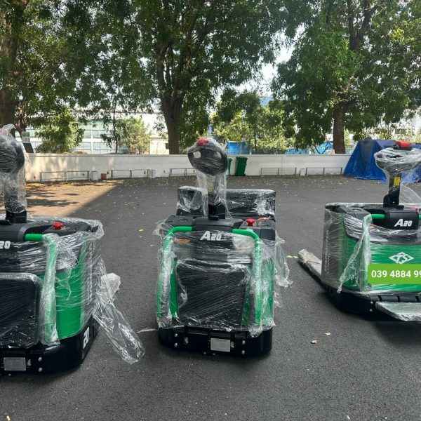 Xe Nâng Tay Điện Pin Lithium Có Bệ Đứng Lái 2 Tấn Hangcha